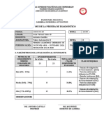 2. INFORME DE LA PRUEBA DE DIAGNÓSTICO TALLER II B