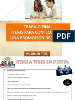 Items Del Trabajo Final - Promocion de Ventas