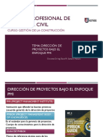 Clase 3-Dirección de Proyectos bajo el enfoque PMI