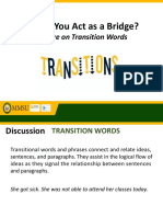 Transition Words Guide