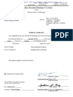 Criminal Complaint Against Dartez Downs, Detroit, 10/3/22