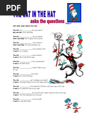 Cat in the Hat question words