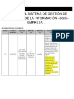 Manual Del Sistema de Gestión de Seguridad de La Información - Sgsi - V1.0