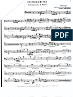 Trombone baixo - CONCERTINO FOR BASSPAUSANE - ERNEST SASCHE