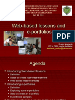 Web-Based Lessons and E-Portfolios