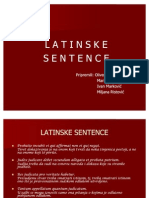 Latinske Sentence