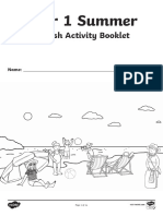 Year 1 Summer English Activity Booklet Lower Ability Answers