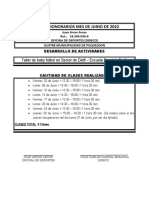 Informe de Talleres de Baby Futbol Junio 2022