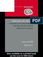 Computers and Aphasia. Their Role in The Treatment of Aphasia and The Lives of People With Aphasia-Petheram