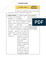 Plan de Acción en La Reprobación Escolar