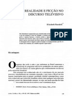 Realidade e Ficção No Discurso Televisivo