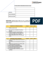 Pauta Evaluación de Habilidades Sociales de Aula