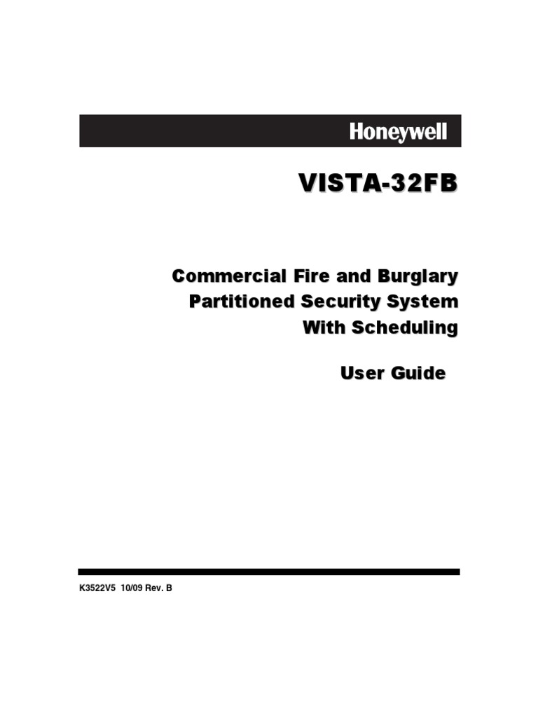 Vista 32FB Owners Manual Download Free PDF Security Alarm Computing
