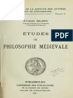 Etienne GILSON Etudes de Philosophie Médiévale