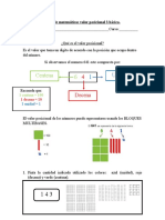 Guía de Matemáticas Valor Posicional 3 Básico