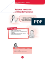 Hallamos Resultados Simplificando Fracciones: Antes de La Sesión