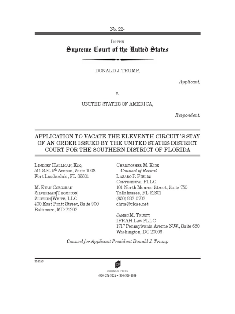 22A283 | PDF | United States Courts Of Appeals | Appeal