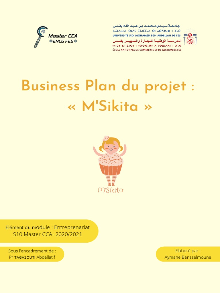 Business Plan Du Projet M'Sikita | PDF | Business | Maroc