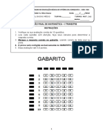 AVALIAÇÃO FINAL DE MATEMÁTICA Tempo Juvenil 2022