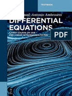 (De Gruyter Textbook) Shair Ahmad, Antonio Ambrosetti - Differential Equations - A First Course On Ode and A Brief Introduction To Pde (De Gruyter Textbook) - de Gruyter (2019)