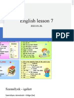 English lesson 7