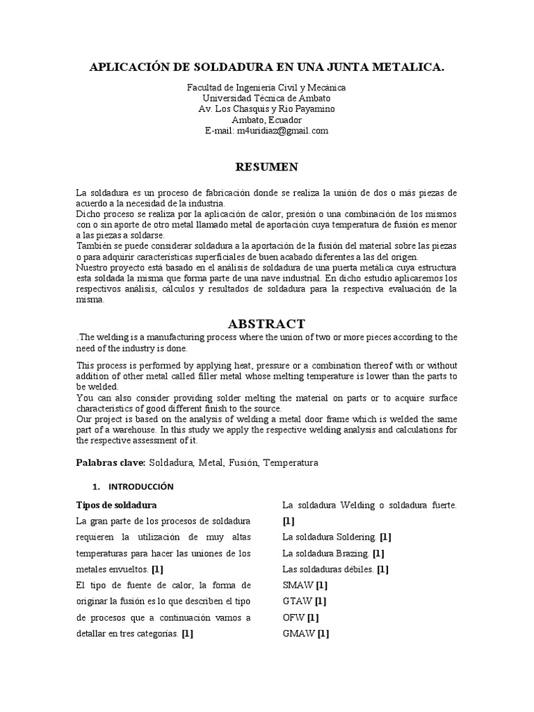 Paper Junta Soldada Proyecto Final PDF