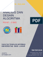 Analisis Dan Desain Algoritma: Modul Mata Kuliah