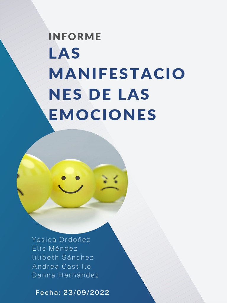 Manifestaciones de las Emociones | PDF | Las emociones | Procesos mentales