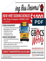GBCS Bus Hiring Flyer