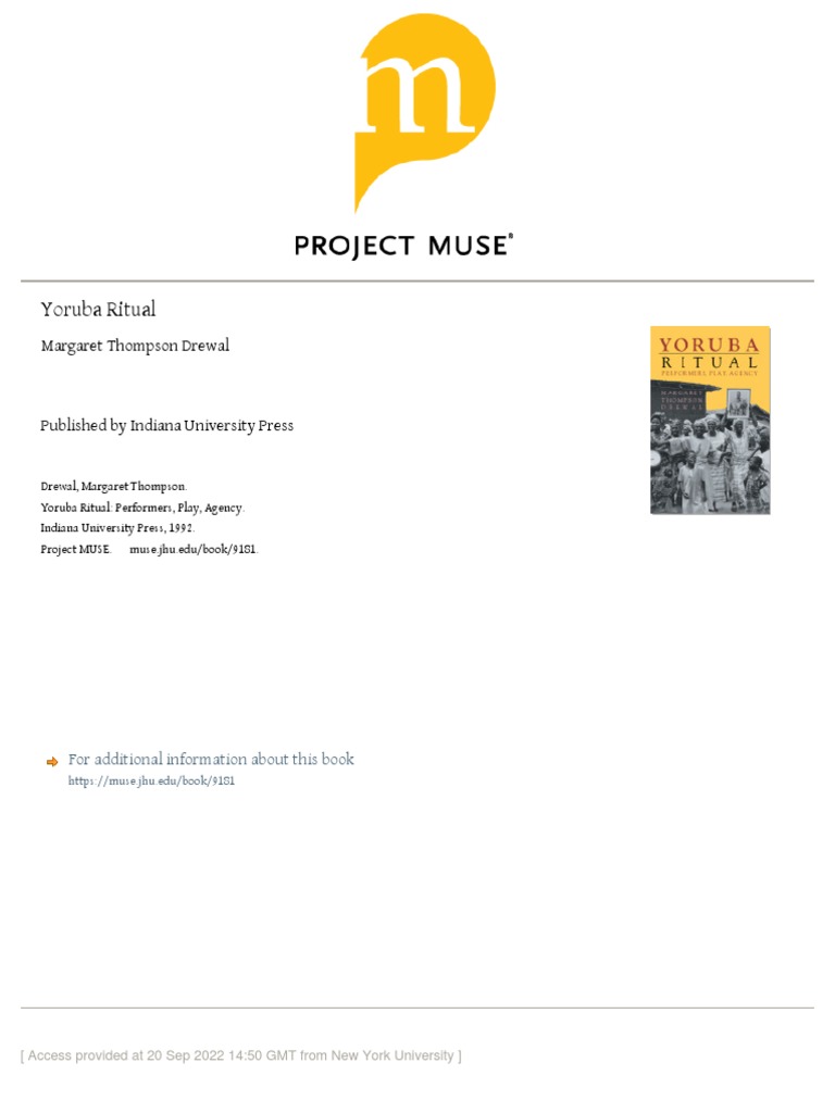 Yoruba Rituals: Repetition & Change | PDF | Rituals | Rhythm