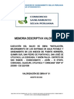 Memoria Descriptiva Valorizada - Val 01