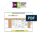 Ingeniería en Sistemas de Información - Horarios 2021: Primer Nivel