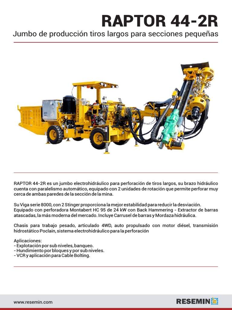 Raptor 44-2R - Et | PDF | Bienes manufacturados | Ingeniería mecánica