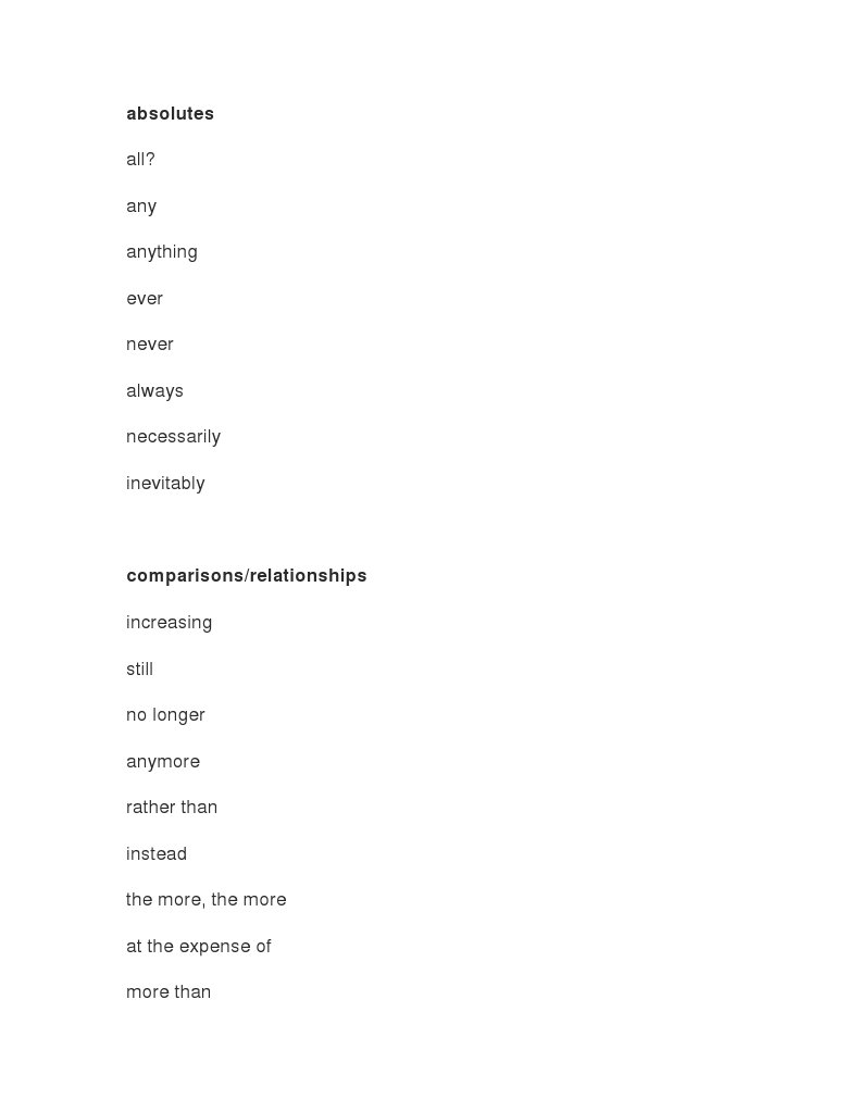 All? Any Anything Ever Never Always Necessarily Inevitably: Absolutes ...