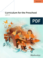 Curriculum For The Preschool, Lpfö 18