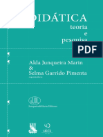 DIDÁTICA. Teoria e Pesquisa. Alda Junqueira Marin & Selma Garrido Pimenta