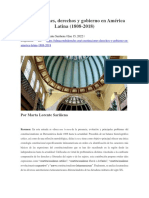 Constituciones, Derechos y Gobierno en América Latina (1808-2018) - Martha Lorente