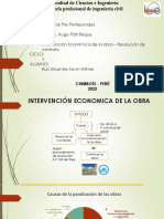 Sustentacion - Intervencion Economica de La Obra y Resolucion de Contrato