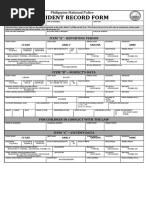 PNP Arrest and Booking Sheet | PDF | Criminal Justice | Crime & Violence
