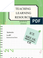 Teaching Learning Resources