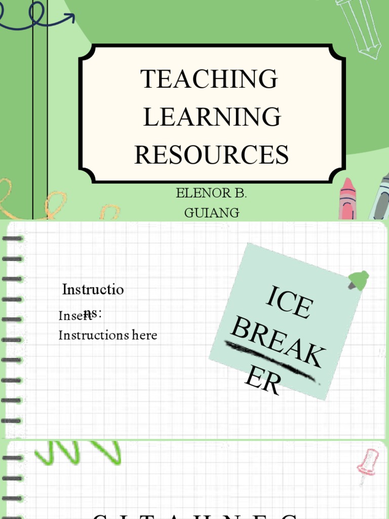 Teaching And Learning Resources Pdf