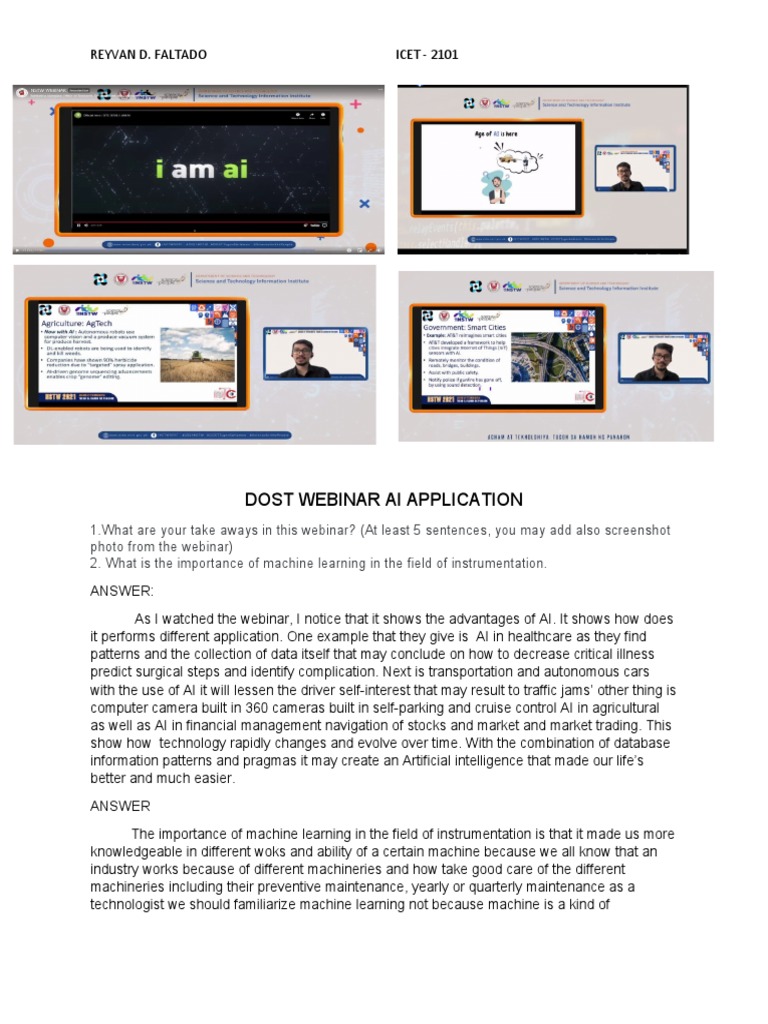 Dost Webinar Ai Application | PDF
