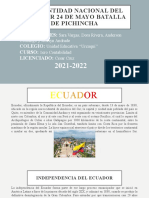 La Identidad Nacional Del Ecuador 24 de Mayo