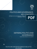 Lesson 1 - Defining Politics and Governance