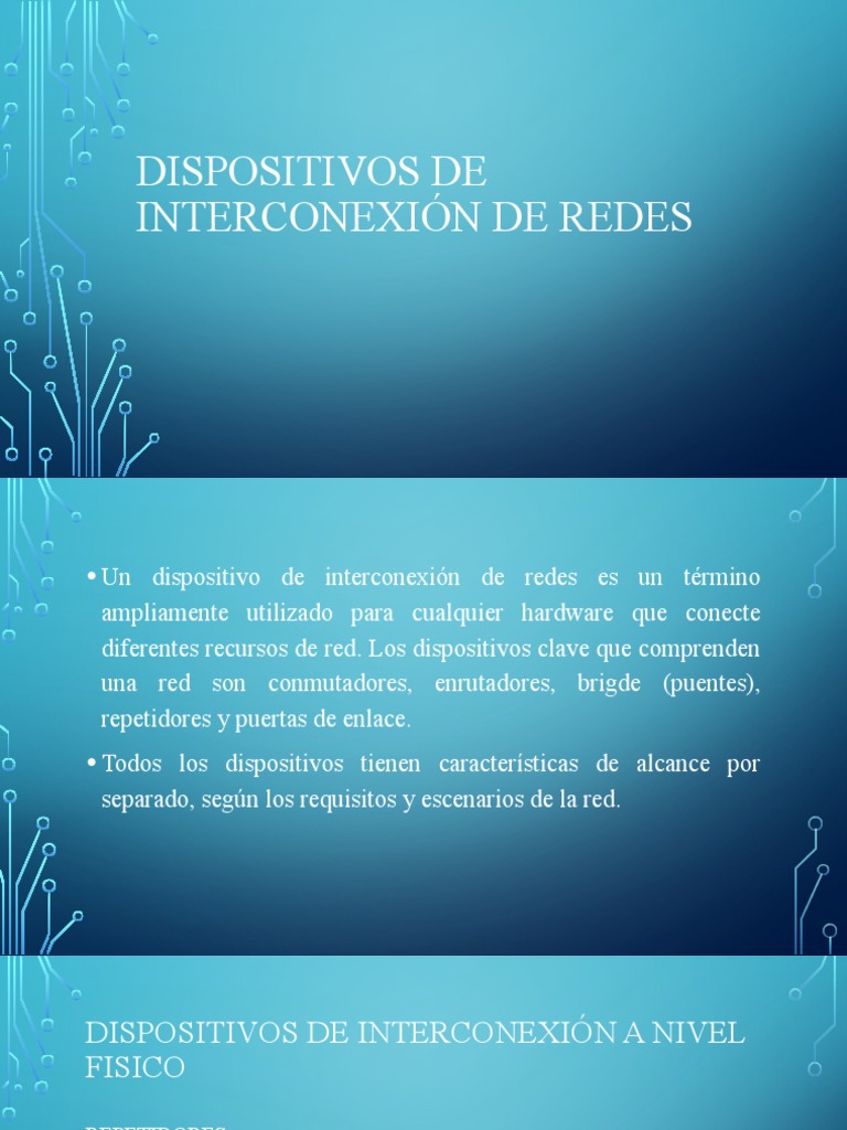 Dispositivos de Interconexión de Redes | PDF | Conmutador de red | Red ...