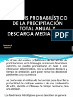 Analisis Datos Hidrologicos Probabilistico de La Precipitacion