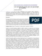 Idea Del Estado en Carl Schmitt Aportes para Una Genealogía de Lo Político