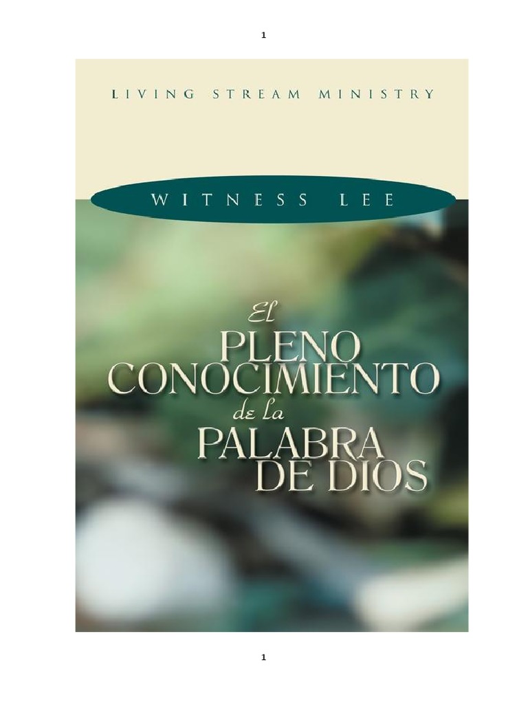 Libros de Witness Lee y Watchman Nee | PDF | Jesús | Abrahán