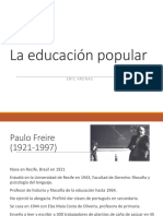Comunitaria - La educación popular- Freire
