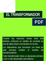 Transformador: Relación entre espiras, voltaje y corriente